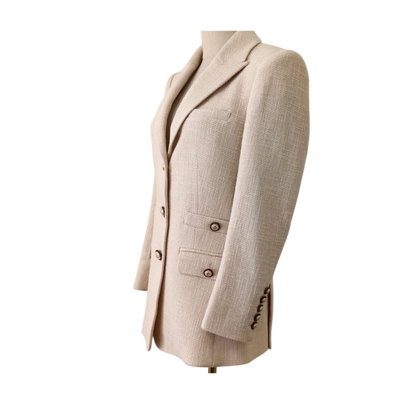 Veronica Beard Terre Cotton Dickey Jacket Off-White Single-Breasted Jacket 2 - Picture 12 of 16